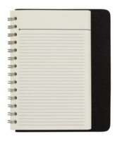 blank spiral notebook isolated on white with clipping path for mockup