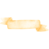 título de banner em aquarela png