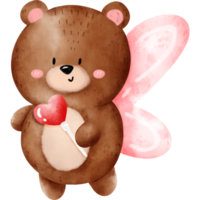 Fairy Bear Watercolor