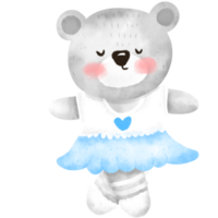 danza orso acquerello png