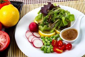 Mix Salad and dressing photo