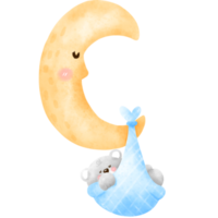 Mond und Babybär png