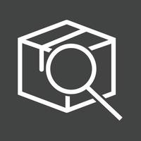 Tracking Line Inverted Icon vector
