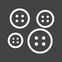 Buttons Line Inverted Icon vector