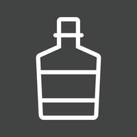 Whiskey Line Inverted Icon vector