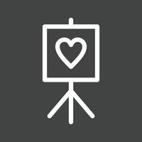 Art Line Inverted Icon vector