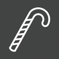 Candy Stick Line Inverted Icon vector