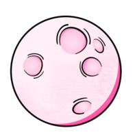 der rosa Planet png