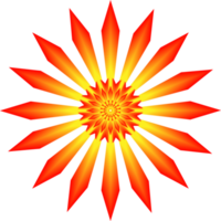 Sunflower ornamental design for decorative abstract background backdrop flyer website illustration png