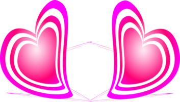 hjärta älskande tecken klistermärke dekorativ valentine hälsning kort bakgrund illustration png