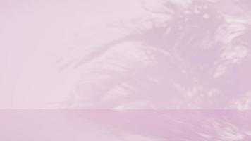 3D render.Pink background with sunlight and tree shadow. product presentation. photo