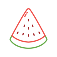 Watermelon Fruit Simple Line Illustrations png