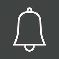 Bells Line Inverted Icon vector