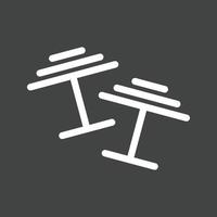 Cuff Links Line Inverted Icon vector