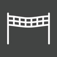 Finish Line Line Inverted Icon vector