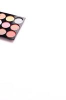 Eye shadow palette, cosmetics productset photo