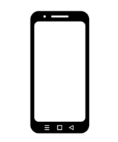 smartphone icona png con trasparente sfondo.