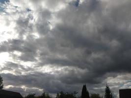 Dense clouds in the sky before the rain photo