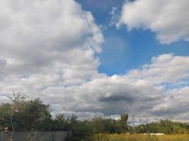 Dense clouds in the sky before the rain photo