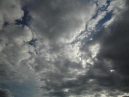 Dense clouds in the sky before the rain photo