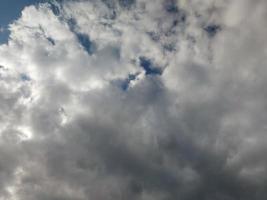 Dense clouds in the sky before the rain photo