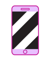 Smartphone-Symbol png mit transparentem Hintergrund.