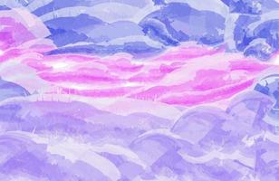 Watercolor background, blue pink and purple color themes photo