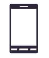 icône de smartphone png avec fond transparent.