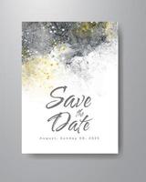 Save the date with watercolor background. Design for your invitation. vector