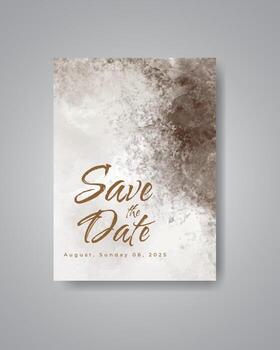 guardar la fecha con fondo de acuarela. diseño para su invitación. vector