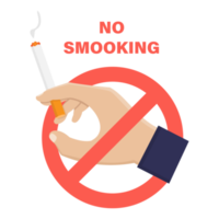 No smoking icon sign design transparent background