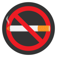 No smoking icon sign design transparent background