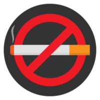 no fumar icono signo diseño fondo transparente png