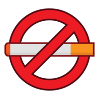 no fumar icono signo diseño fondo transparente png