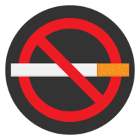 no fumar icono signo diseño fondo transparente png