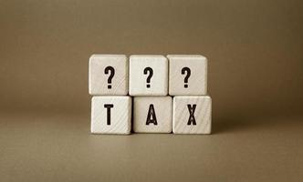 Tax Words , Business Concept idea photo