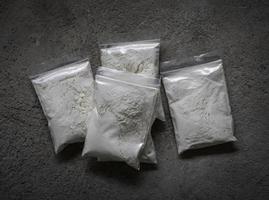 Close up of Heroin drugs photo