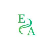 EA green color logo design for your company vector