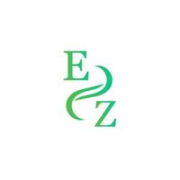 EZ green color logo design for your company vector