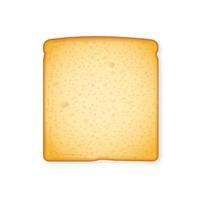 Realistic loaf of bread template vector