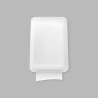 Dispenser for paper towels mockup vector