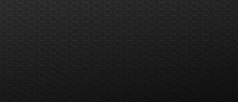 Dark horizontal background with metal hexagons frames. Combs on black color texture vector illustration.