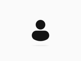 Profile photo icon. User black contour avatar thin graphic interface line design social media communication and correspondence character pictogram visualization as vector. vector