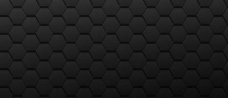 Large tracery of hexagons technical background. Geometric black surface with polygonal pattern and monochrome mesh vector ornament