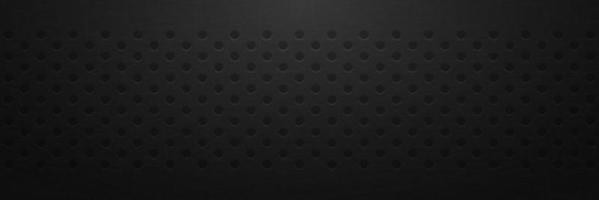 Dark background with black circles or spots with shades. Repeated stamp with dots vector illustration.