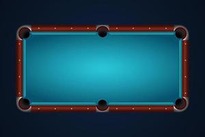 a pool table vector