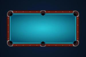 a pool table vector