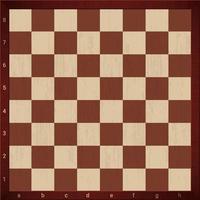 Empty chess board template. Classic ancient game on wooden floor vector