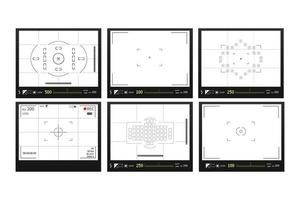 plantilla de toma de fotos y videos de modos de pantalla vector