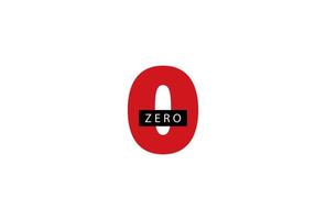 Red zero with black inserts clipart. Arithmetic commissionsymbol of trade white maximum marketing discount and special market vector ecommerce offer.